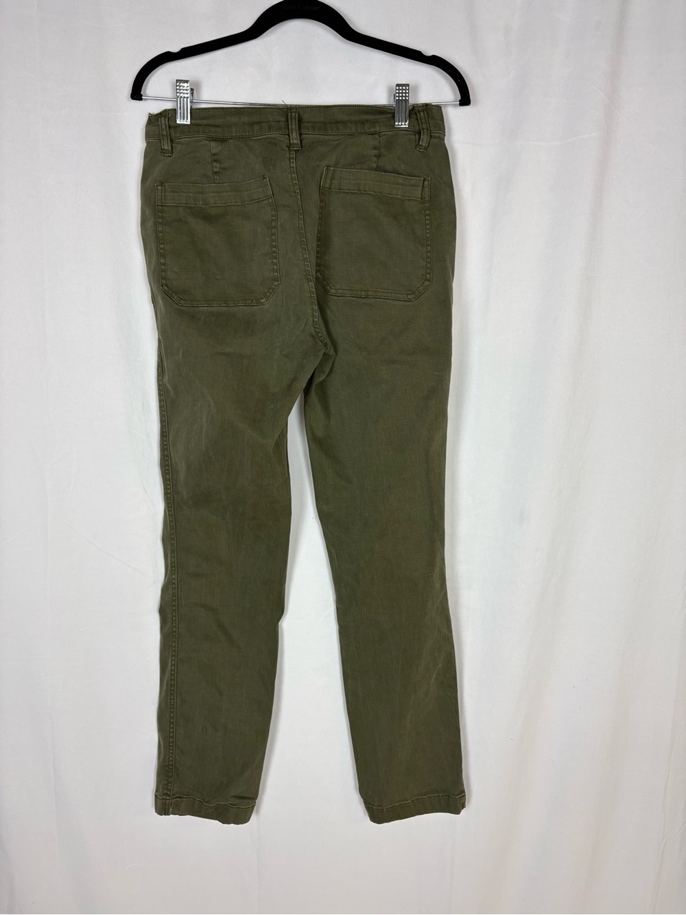 J. Crew Olive Green High-Rise Straight Leg Jeans - Picture 5 of 8